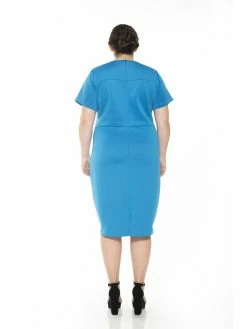 Outlet 💯 ALEXIA ADMOR Kristina 👗 Dress - Plus Size ✨ -ALEXIA ADMOR Shop D2279PLS AZURE 2