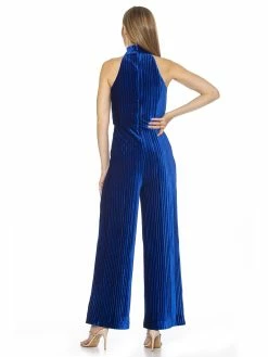 Buy ⭐ ALEXIA ADMOR Meghan Velvet Jumpsuit 😀 -ALEXIA ADMOR Shop D3101A COBALT 3 scaled