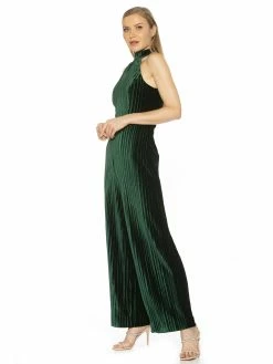 Buy ⭐ ALEXIA ADMOR Meghan Velvet Jumpsuit 😀 -ALEXIA ADMOR Shop D3101A EMERALD 2 scaled