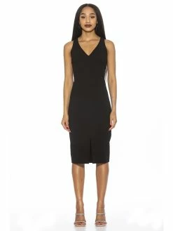 Best Pirce 👍 ALEXIA ADMOR Taylor 👗 Dress ⌛ -ALEXIA ADMOR Shop D3193 BLACK 1 scaled