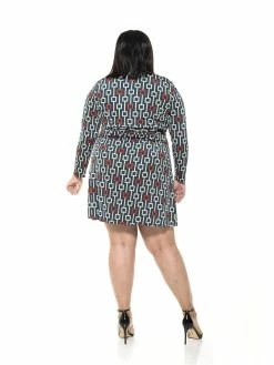 Cheapest 😉 ALEXIA ADMOR Diana 👗 Dress - Plus Size 🔥 -ALEXIA ADMOR Shop D3302PLS EMERALD 3 scaled