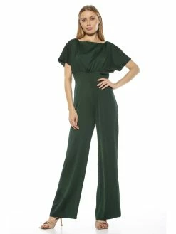 Promo ⌛ ALEXIA ADMOR Wide Leg Jumpsuit 👏 -ALEXIA ADMOR Shop D3328 EMERALD 1 scaled