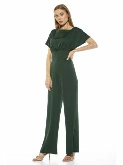 Promo ⌛ ALEXIA ADMOR Wide Leg Jumpsuit 👏 -ALEXIA ADMOR Shop D3328 EMERALD 2 scaled