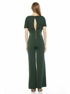 Promo ⌛ ALEXIA ADMOR Wide Leg Jumpsuit 👏 -ALEXIA ADMOR Shop D3328 EMERALD 3 scaled