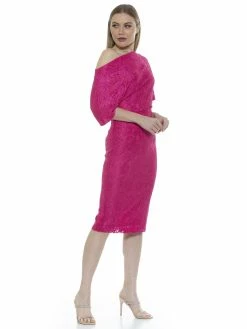 Cheap ✨ ALEXIA ADMOR Tayla Lace 👗 Dress ⌛ -ALEXIA ADMOR Shop D3342A MAGENTA 2 scaled