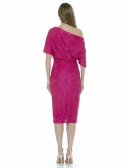 Cheap ✨ ALEXIA ADMOR Tayla Lace 👗 Dress ⌛ -ALEXIA ADMOR Shop D3342A MAGENTA 3 scaled