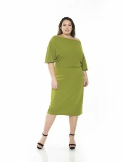 New ⌛ ALEXIA ADMOR Olivia 👗 Dress - Plus Size 🔥 -ALEXIA ADMOR Shop D3342PLS CARDAMOM SEE 1 e6714478 f050 4263 aa5c 5625999a4017