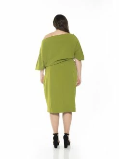 New ⌛ ALEXIA ADMOR Olivia 👗 Dress - Plus Size 🔥 -ALEXIA ADMOR Shop D3342PLS CARDAMOM SEE 2 77319c85 8401 4b6e a209 c489624f6838