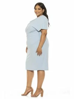 New ⌛ ALEXIA ADMOR Olivia 👗 Dress - Plus Size 🔥 -ALEXIA ADMOR Shop D3342PLS HALOGEN BLUE 2 scaled