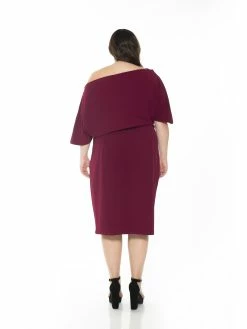 New ⌛ ALEXIA ADMOR Olivia 👗 Dress - Plus Size 🔥 -ALEXIA ADMOR Shop D3342PLS RED MAPLE 2