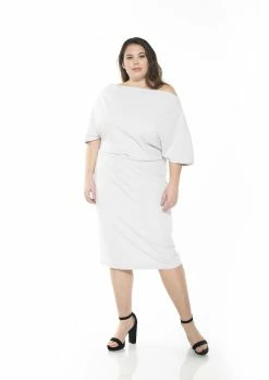New ⌛ ALEXIA ADMOR Olivia 👗 Dress - Plus Size 🔥 -ALEXIA ADMOR Shop D3342PLS SLATE