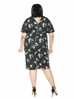 Deals 👏 ALEXIA ADMOR Jacqueline 👗 Dress - Plus Size 🧨 -ALEXIA ADMOR Shop D3396 blackpainte 3