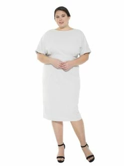 Deals 👏 ALEXIA ADMOR Jacqueline 👗 Dress - Plus Size 🧨 -ALEXIA ADMOR Shop D3396PLS SLATE 1
