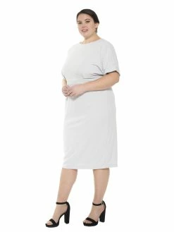 Deals 👏 ALEXIA ADMOR Jacqueline 👗 Dress - Plus Size 🧨 -ALEXIA ADMOR Shop D3396PLS SLATE 2