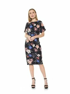 Wholesale ⭐ ALEXIA ADMOR Jacqueline Midi 👗 Dress 🔔 -ALEXIA ADMOR Shop D3396 AZUREFLORAL