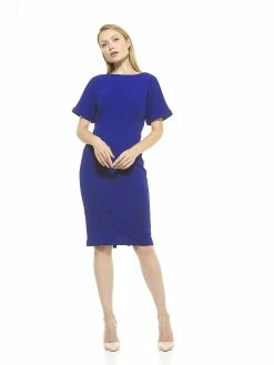 Wholesale ⭐ ALEXIA ADMOR Jacqueline Midi 👗 Dress 🔔 -ALEXIA ADMOR Shop D3396 COBALT