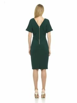 Wholesale ⭐ ALEXIA ADMOR Jacqueline Midi 👗 Dress 🔔 -ALEXIA ADMOR Shop D3396 EMRLD2 scaled