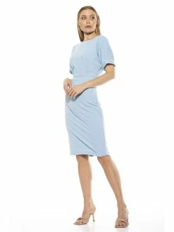 Wholesale ⭐ ALEXIA ADMOR Jacqueline Midi 👗 Dress 🔔 -ALEXIA ADMOR Shop D3396 HALOGEN BLUE 2 scaled