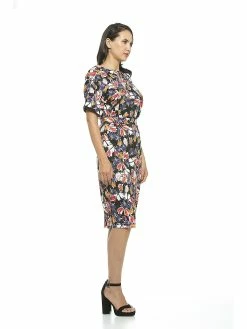 Wholesale ⭐ ALEXIA ADMOR Jacqueline Midi 👗 Dress 🔔 -ALEXIA ADMOR Shop D3396 PRPLPNTFLR 2