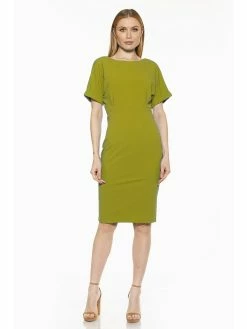 Wholesale ⭐ ALEXIA ADMOR Jacqueline Midi 👗 Dress 🔔 -ALEXIA ADMOR Shop D3396 SAGE