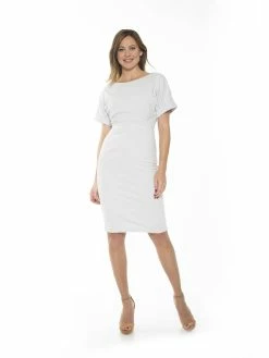 Wholesale ⭐ ALEXIA ADMOR Jacqueline Midi 👗 Dress 🔔 -ALEXIA ADMOR Shop D3396 SLATE