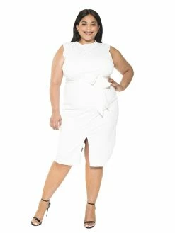 Top 10 😍 ALEXIA ADMOR Fara 👗 Dress - Plus Size 🧨 -ALEXIA ADMOR Shop D3517PLS CREAM 1