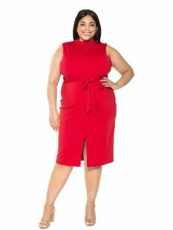 Top 10 😍 ALEXIA ADMOR Fara 👗 Dress - Plus Size 🧨 -ALEXIA ADMOR Shop D3517PLS RED 1