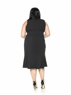 Deals 🔥 ALEXIA ADMOR Anna Midi 👗 Dress - Plus Size 🌟 -ALEXIA ADMOR Shop D3549PLS YELLOW MULTI 3 scaled