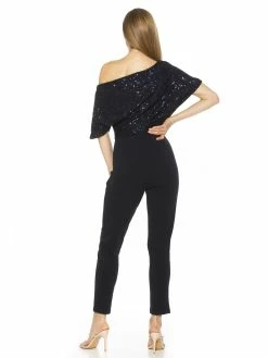 New ✨ ALEXIA ADMOR Athena Sequin Jumpsuit 🎁 -ALEXIA ADMOR Shop D3567A NAVY 3 scaled