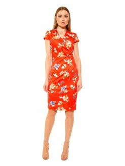 Best deal 🔔 ALEXIA ADMOR ☀️ Summer 👗 Dress 🔔 -ALEXIA ADMOR Shop D3614 CORAL FLORAL 1