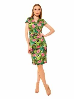 Best deal 🔔 ALEXIA ADMOR ☀️ Summer 👗 Dress 🔔 -ALEXIA ADMOR Shop D3614 TROPICAL LEO 2