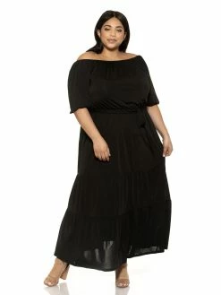 Brand new ❤️ ALEXIA ADMOR Harlow Maxi 👗 Dress - Plus Size 👍 -ALEXIA ADMOR Shop D3627PLS BLACK 2 scaled