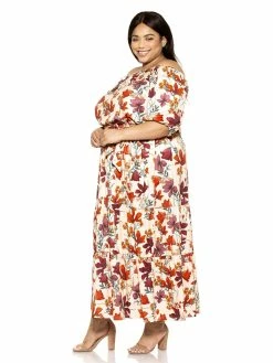 Brand new ❤️ ALEXIA ADMOR Harlow Maxi 👗 Dress - Plus Size 👍 -ALEXIA ADMOR Shop D3627PLS BLUSH MULTI 2 scaled