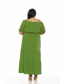 Brand new ❤️ ALEXIA ADMOR Harlow Maxi 👗 Dress - Plus Size 👍 -ALEXIA ADMOR Shop D3627PLS BRIGHT GREEN 3 scaled