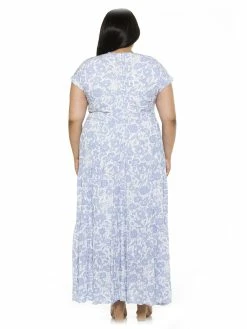 Hot Sale 🎁 ALEXIA ADMOR ☀️ Summer Maxi 👗 Dress - Plus Size ⭐ -ALEXIA ADMOR Shop D3646PLS LIGHT BLUE 3 scaled