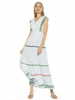 Best Pirce 👏 ALEXIA ADMOR ☀️ Summer Maxi 👗 Dress 😉 -ALEXIA ADMOR Shop D3646 HALOGEN BLUE 2 scaled