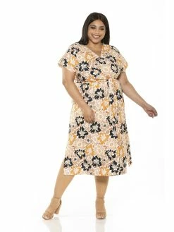 Best Pirce 🛒 ALEXIA ADMOR Iris Wrap 👗 Dress - Plus Size 😍