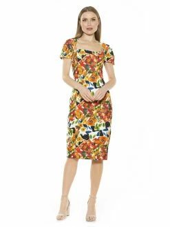 Best deal 👏 ALEXIA ADMOR Raina 👗 Dress ⌛ -ALEXIA ADMOR Shop D3703 BOLD FLORAL 1