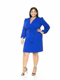 Hot Sale 🧨 ALEXIA ADMOR Aliana 👗 Dress - Plus 👗 Dress 😍 -ALEXIA ADMOR Shop D3717PLS COBALT 2 scaled