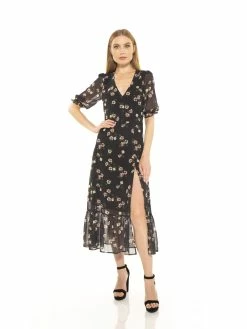 Best deal 💯 ALEXIA ADMOR Tinsley Midi 👗 Dress 🧨