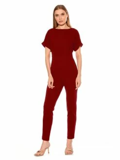 Flash Sale ✔️ ALEXIA ADMOR Sadie Jumpsuit 🔔 -ALEXIA ADMOR Shop D3787 CRANBERRY 1 scaled