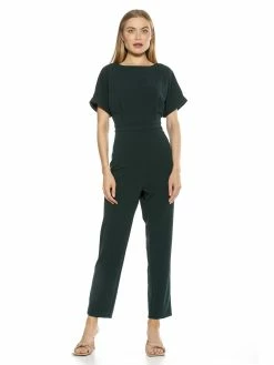 Flash Sale ✔️ ALEXIA ADMOR Sadie Jumpsuit 🔔 -ALEXIA ADMOR Shop D3787 EMERALD 1 scaled