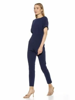 Flash Sale ✔️ ALEXIA ADMOR Sadie Jumpsuit 🔔 -ALEXIA ADMOR Shop D3787 NAVY 2 scaled