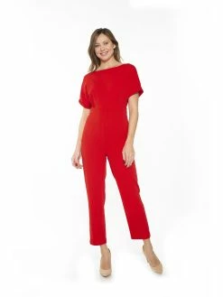 Flash Sale ✔️ ALEXIA ADMOR Sadie Jumpsuit 🔔 -ALEXIA ADMOR Shop D3787 RED 1 scaled