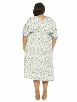 Cheapest 😀 ALEXIA ADMOR August Midi 👗 Dress - Plus Size 🔥 -ALEXIA ADMOR Shop D3816PLS HALOGEN GDN 3