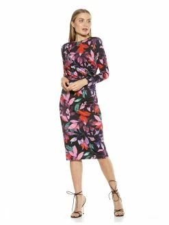 Coupon 🔔 ALEXIA ADMOR Nicolette 👗 Dress 😉 -ALEXIA ADMOR Shop D3820 NEON FLORAL 2