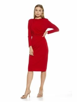 Coupon 🔔 ALEXIA ADMOR Nicolette 👗 Dress 😉 -ALEXIA ADMOR Shop D3820 RED 1