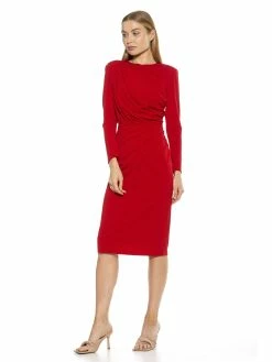 Coupon 🔔 ALEXIA ADMOR Nicolette 👗 Dress 😉 -ALEXIA ADMOR Shop D3820 RED 2 scaled