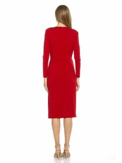 Coupon 🔔 ALEXIA ADMOR Nicolette 👗 Dress 😉 -ALEXIA ADMOR Shop D3820 RED 3 scaled