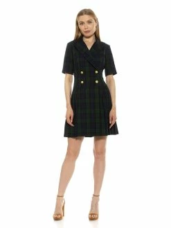 Best Sale 😍 ALEXIA ADMOR Plaid Mini 👗 Dress 👍
